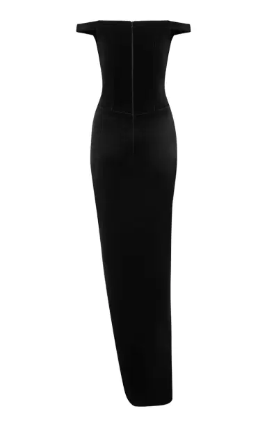 Alex Perry Off-The-Shoulder Split Velvet Gown | Thumbnail 5 Alex Perry Off-The-Shoulder Split Velvet Gown | Thumbnail 5