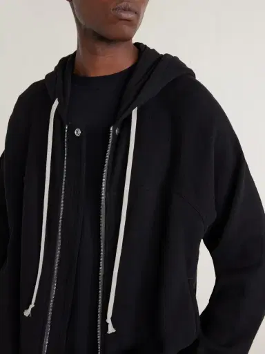 Rick Owens Organic Cotton-Terry Zip-Up Hoodie - Men | Thumbnail 5 Rick Owens Organic Cotton-Terry Zip-Up Hoodie - Men | Thumbnail 5