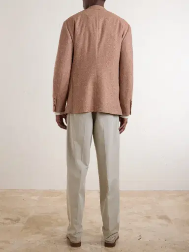 Brunello Cucinelli Straight-Leg Pleated Cotton-Twill Trousers - Men | Thumbnail 4 Brunello Cucinelli Straight-Leg Pleated Cotton-Twill Trousers - Men | Thumbnail 4