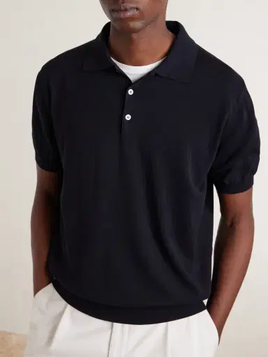 Canali Cotton Polo Shirt - Men | Thumbnail 3 Canali Cotton Polo Shirt - Men | Thumbnail 3