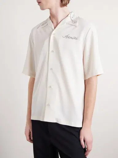AMIRI Studded Camp-Collar Woven Shirt - Men | Thumbnail 3 AMIRI Studded Camp-Collar Woven Shirt - Men | Thumbnail 3