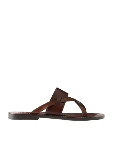 Brunello Cucinelli Leather Sandals - Men | Thumbnail 1 Brunello Cucinelli Leather Sandals - Men | Thumbnail 1