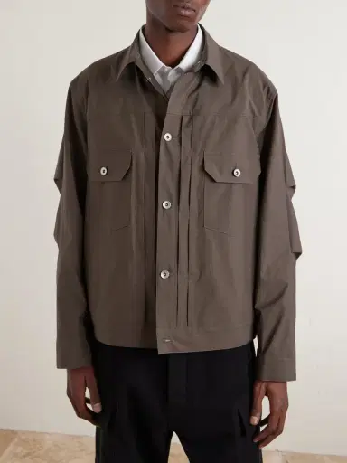 Sacai Cotton-Poplin Jacket - Men | Thumbnail 3 Sacai Cotton-Poplin Jacket - Men | Thumbnail 3