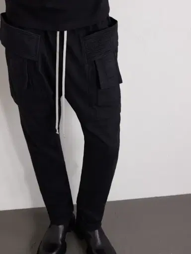 DRKSHDW by Rick Owens Creatch Tapered Cotton-Jersey Drawstring Cargo Trousers - Men | Thumbnail 5 DRKSHDW by Rick Owens Creatch Tapered Cotton-Jersey Drawstring Cargo Trousers - Men | Thumbnail 5