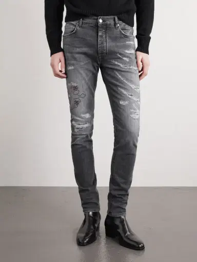 AMIRI Hollywood Skinny-Fit Embellished Jeans - Men | Thumbnail 3 AMIRI Hollywood Skinny-Fit Embellished Jeans - Men | Thumbnail 3