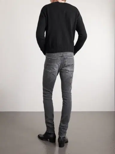 AMIRI Hollywood Skinny-Fit Embellished Jeans - Men | Thumbnail 4 AMIRI Hollywood Skinny-Fit Embellished Jeans - Men | Thumbnail 4