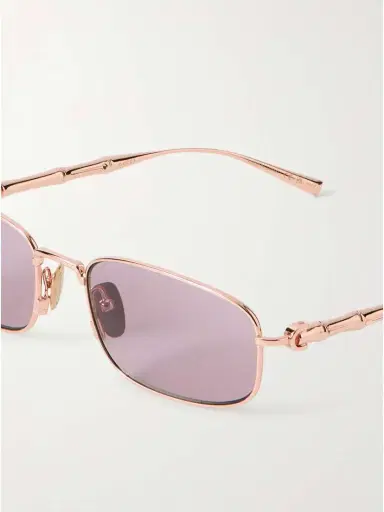 Gucci Eyewear Bamboo Rectangular-frame Metal Sunglasses | Thumbnail 5 Gucci Eyewear Bamboo Rectangular-frame Metal Sunglasses | Thumbnail 5