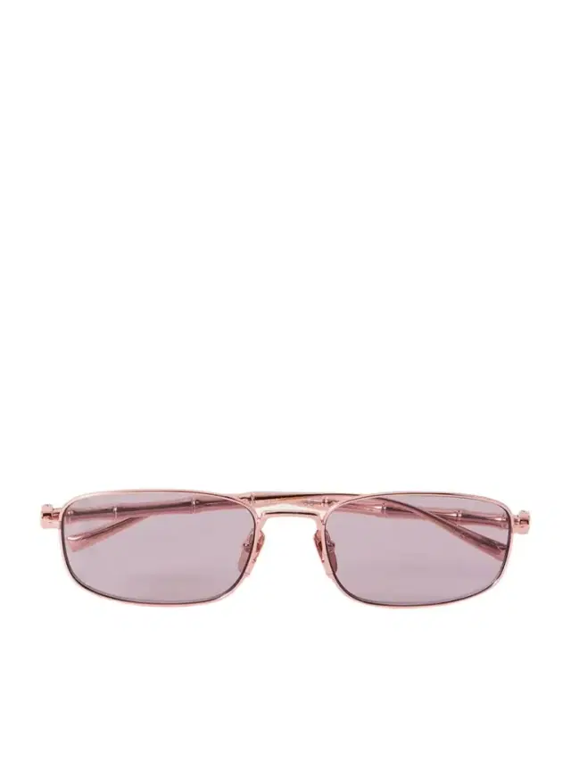 Bamboo Rectangular-frame Metal Sunglasses Bamboo Rectangular-frame Metal Sunglasses