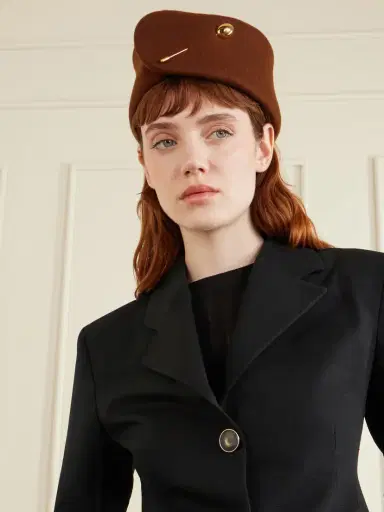 Gigi Burris Tenley Embellished Wool-felt Cap | Thumbnail 2 Gigi Burris Tenley Embellished Wool-felt Cap | Thumbnail 2