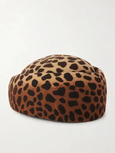 Gigi Burris Preslyn Leopard-print Wool-felt Cap | Thumbnail 3 Gigi Burris Preslyn Leopard-print Wool-felt Cap | Thumbnail 3