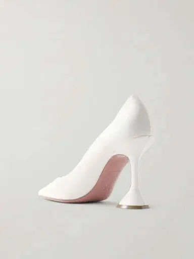 Amina Muaddi Ami Leather Pumps | Thumbnail 3 Amina Muaddi Ami Leather Pumps | Thumbnail 3