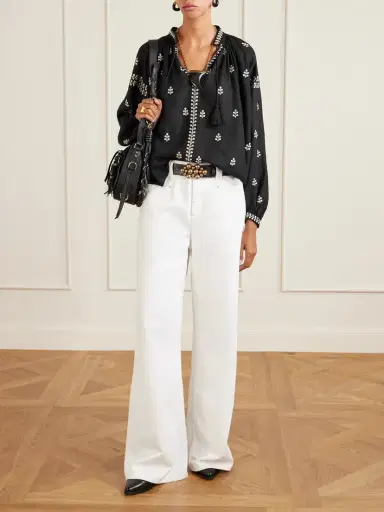 Isabel Marant Embroidered Silk Blouse | Thumbnail 2 Isabel Marant Embroidered Silk Blouse | Thumbnail 2
