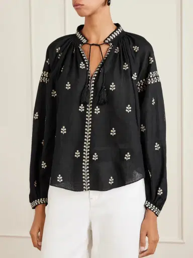 Isabel Marant Embroidered Silk Blouse | Thumbnail 3 Isabel Marant Embroidered Silk Blouse | Thumbnail 3