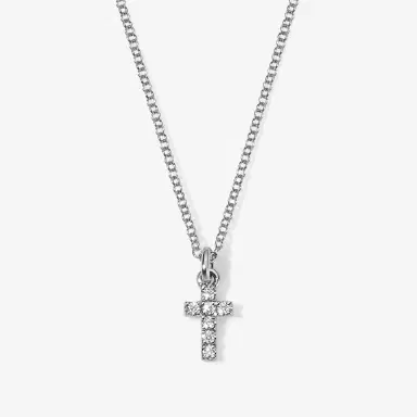 Stephanie Gottlieb Mini Token Pave Cross Necklace | Thumbnail 2 Stephanie Gottlieb Mini Token Pave Cross Necklace | Thumbnail 2