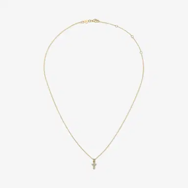 Stephanie Gottlieb Mini Token Pave Cross Necklace | Thumbnail 3 Stephanie Gottlieb Mini Token Pave Cross Necklace | Thumbnail 3
