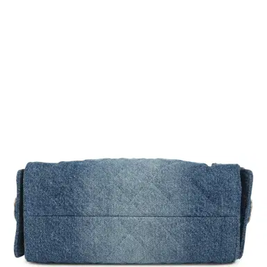 Chanel Chanel Mini 25 Hobo Bag Blue Washed Denim Antique Gold Hardware | Thumbnail 6 Chanel Chanel Mini 25 Hobo Bag Blue Washed Denim Antique Gold Hardware | Thumbnail 6