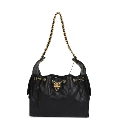 Chanel Chanel Small 25 Hobo Bag Black Caviar Antique Gold Hardware | Thumbnail 6 Chanel Chanel Small 25 Hobo Bag Black Caviar Antique Gold Hardware | Thumbnail 6