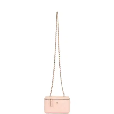 Chanel Chanel Small Classic Vanity Case Light Pink Shiny Caviar Light Gold Hardware | Thumbnail 2 Chanel Chanel Small Classic Vanity Case Light Pink Shiny Caviar Light Gold Hardware | Thumbnail 2