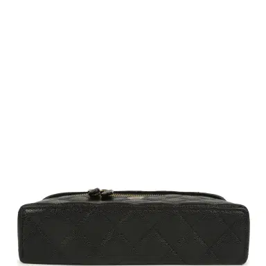 Chanel Chanel Top Handle Long Vanity Case with Chain Black Caviar Light Gold Hardware | Thumbnail 7 Chanel Chanel Top Handle Long Vanity Case with Chain Black Caviar Light Gold Hardware | Thumbnail 7