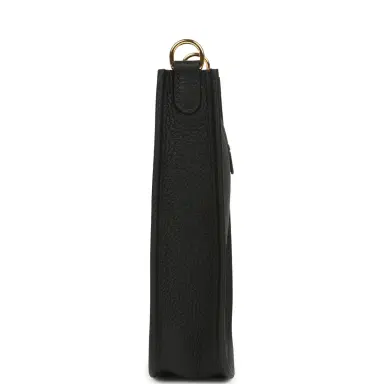 HERMÈS Hermes Evelyne TPM Black Clemence Gold Hardware | Thumbnail 4 HERMÈS Hermes Evelyne TPM Black Clemence Gold Hardware | Thumbnail 4