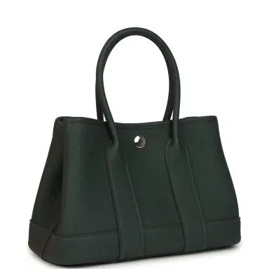 HERMÈS Hermes Garden Party Neo 23 Vert Mangrove Negonda Palladium Hardware | Thumbnail 2 HERMÈS Hermes Garden Party Neo 23 Vert Mangrove Negonda Palladium Hardware | Thumbnail 2