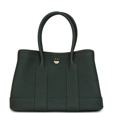 HERMÈS Hermes Garden Party Neo 23 Vert Mangrove Negonda Palladium Hardware | Thumbnail 4 HERMÈS Hermes Garden Party Neo 23 Vert Mangrove Negonda Palladium Hardware | Thumbnail 4