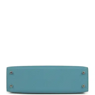 HERMÈS Hermes Kelly Sellier 20 Tri-color Blue Jean, Sesame and Ecorce Epsom Palladium Hardware | Thumbnail 6 HERMÈS Hermes Kelly Sellier 20 Tri-color Blue Jean, Sesame and Ecorce Epsom Palladium Hardware | Thumbnail 6
