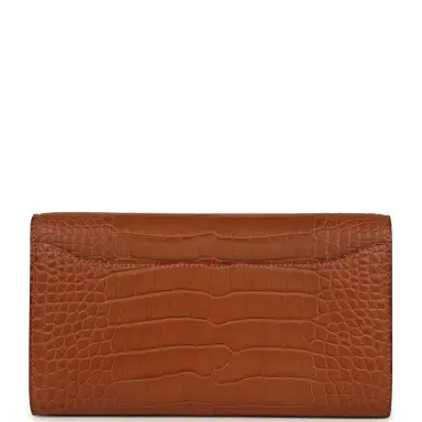 HERMÈS Pre-owned Hermes Constance Wallet To Go Gold Matte Alligator Gold Hardware | Thumbnail 3 HERMÈS Pre-owned Hermes Constance Wallet To Go Gold Matte Alligator Gold Hardware | Thumbnail 3
