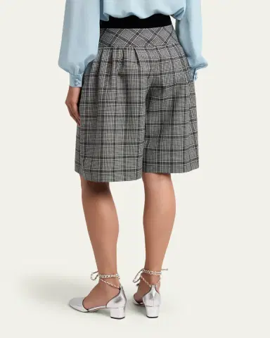 Valentino Garavani Plaid Bermuda Shorts | Thumbnail 3 Valentino Garavani Plaid Bermuda Shorts | Thumbnail 3