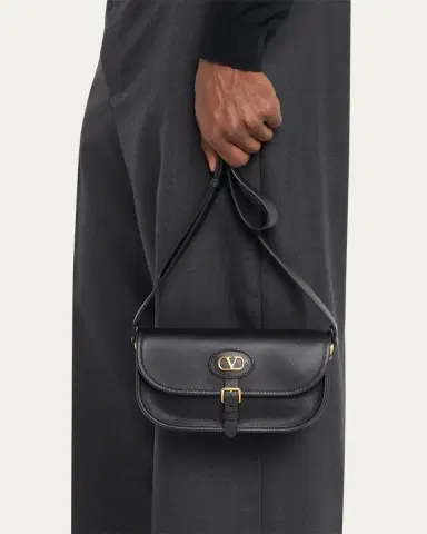 Valentino Garavani Men's Antibes Small Leather Crossbody Bag | Thumbnail 2 Valentino Garavani Men's Antibes Small Leather Crossbody Bag | Thumbnail 2