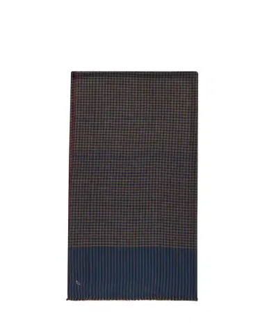 Anderson & Sheppard Men's Mini-Check Cashmere Scarf | Thumbnail 1 Anderson & Sheppard Men's Mini-Check Cashmere Scarf | Thumbnail 1