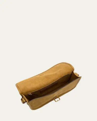 Valentino Garavani Men's Suede Crossbody Bag | Thumbnail 4 Valentino Garavani Men's Suede Crossbody Bag | Thumbnail 4