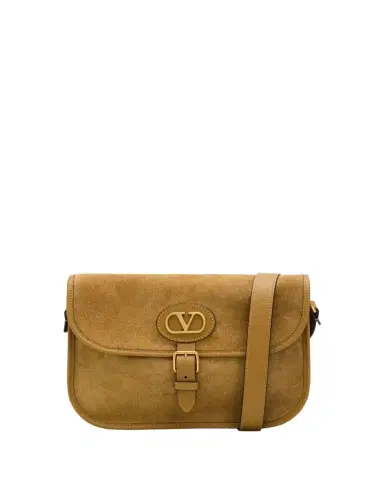 Valentino Garavani Men's Suede Crossbody Bag | Thumbnail 1 Valentino Garavani Men's Suede Crossbody Bag | Thumbnail 1
