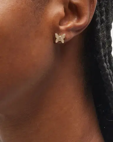 Sydney Evan 14k Diamond Butterfly Single Stud Earring | Thumbnail 1 Sydney Evan 14k Diamond Butterfly Single Stud Earring | Thumbnail 1