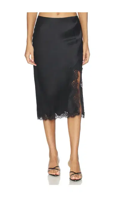 L'AGENCE Tico Lace Midi Skirt | Thumbnail 1 L'AGENCE Tico Lace Midi Skirt | Thumbnail 1