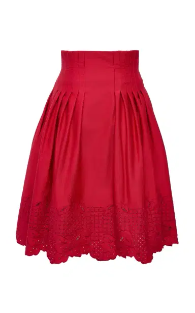 Loretta Caponi Cecina Cotton Skirt | Thumbnail 3 Loretta Caponi Cecina Cotton Skirt | Thumbnail 3