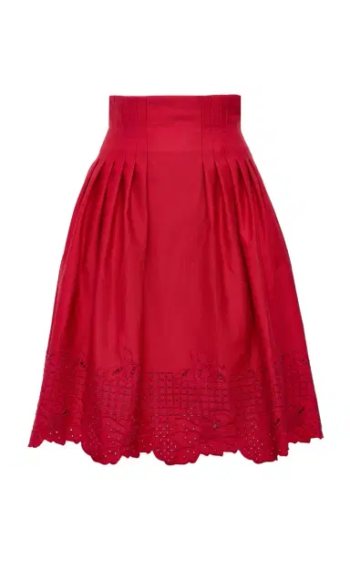 Loretta Caponi Cecina Cotton Skirt | Thumbnail 1 Loretta Caponi Cecina Cotton Skirt | Thumbnail 1