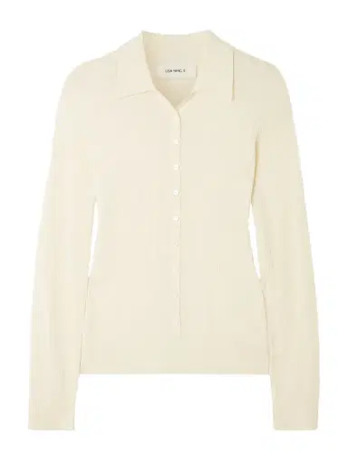 Lisa Yang Agata Ribbed Cashmere Cardigan | Thumbnail 1 Lisa Yang Agata Ribbed Cashmere Cardigan | Thumbnail 1