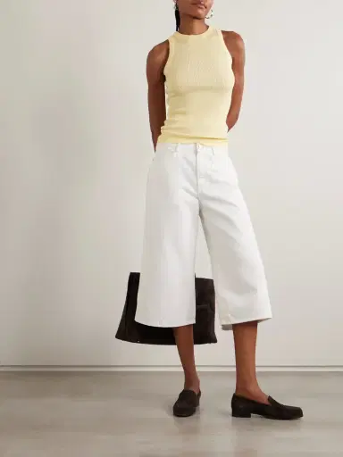 Lisa Yang Amya Ribbed Cotton And Cashmere-blend Tank | Thumbnail 2 Lisa Yang Amya Ribbed Cotton And Cashmere-blend Tank | Thumbnail 2