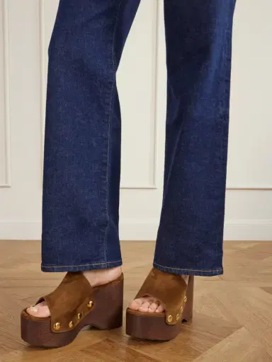 Gianvito Rossi Ardèa 60 Studded Suede Platform Wedge Mules | Thumbnail 2 Gianvito Rossi Ardèa 60 Studded Suede Platform Wedge Mules | Thumbnail 2