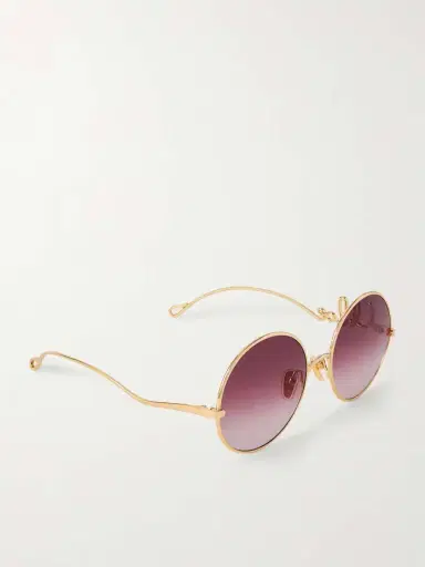 Chloé Iconic Round-frame Gold-tone Sunglasses | Thumbnail 3 Chloé Iconic Round-frame Gold-tone Sunglasses | Thumbnail 3