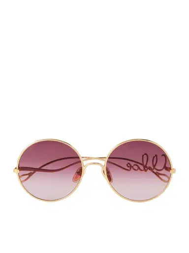 Chloé Iconic Round-frame Gold-tone Sunglasses | Thumbnail 1 Chloé Iconic Round-frame Gold-tone Sunglasses | Thumbnail 1