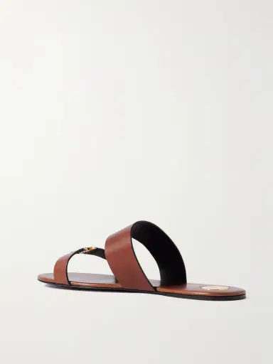 Saint Laurent Babylone Embellished Leather Slides | Thumbnail 3 Saint Laurent Babylone Embellished Leather Slides | Thumbnail 3