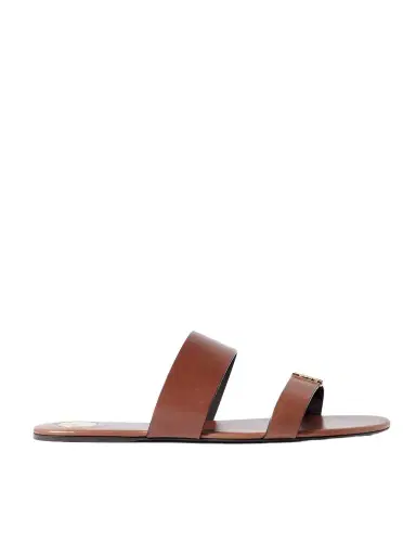 Saint Laurent Babylone Embellished Leather Slides | Thumbnail 1 Saint Laurent Babylone Embellished Leather Slides | Thumbnail 1