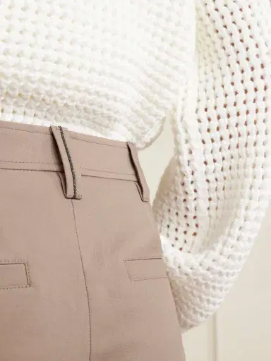 Brunello Cucinelli Cropped Stretch-cotton Slim-leg Pants | Thumbnail 5 Brunello Cucinelli Cropped Stretch-cotton Slim-leg Pants | Thumbnail 5