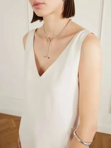 Brunello Cucinelli Twill Mini Dress | Thumbnail 4 Brunello Cucinelli Twill Mini Dress | Thumbnail 4