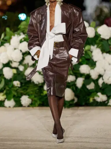 Saint Laurent Belted Leather Pencil Skirt | Thumbnail 6 Saint Laurent Belted Leather Pencil Skirt | Thumbnail 6