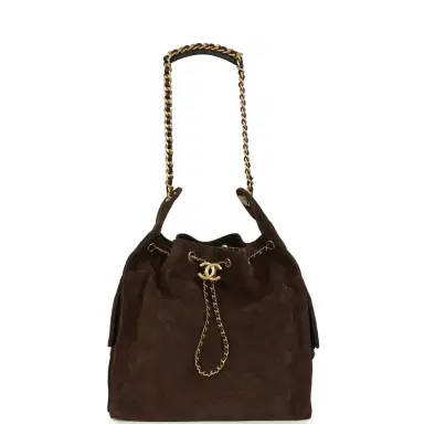 Chanel Chanel Medium 25 Hobo Bag Dark Brown Suede Antique Gold Hardware | Thumbnail 6 Chanel Chanel Medium 25 Hobo Bag Dark Brown Suede Antique Gold Hardware | Thumbnail 6