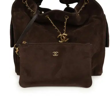 Chanel Chanel Medium 25 Hobo Bag Dark Brown Suede Antique Gold Hardware | Thumbnail 8 Chanel Chanel Medium 25 Hobo Bag Dark Brown Suede Antique Gold Hardware | Thumbnail 8