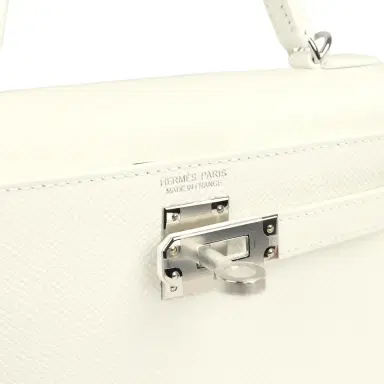 HERMÈS Hermes Kelly Sellier 20 New White Epsom Palladium Hardware | Thumbnail 7 HERMÈS Hermes Kelly Sellier 20 New White Epsom Palladium Hardware | Thumbnail 7